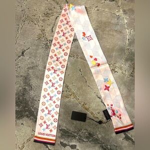 Louis Vuitton Pop Up Azur Multicolor Silk Bandeau Twilly Scarf    (Preowned)